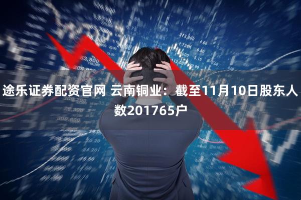 途乐证券配资官网 云南铜业：截至11月10日股东人数201765户