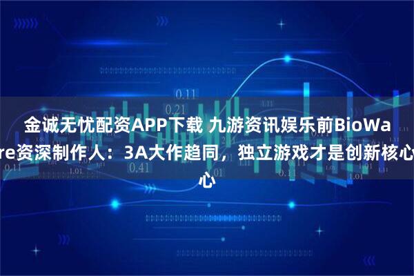 金诚无忧配资APP下载 九游资讯娱乐前BioWare资深制作人:3A大作趋同,独立游戏才是创新核心